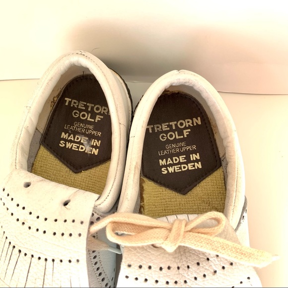 Vintage TRETORN Swedish Leather Golf Spikes—SZ 6 - Picture 4 of 14